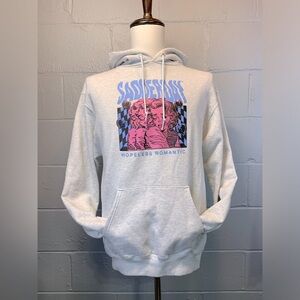 Sadderday Champion Hopeless Romantic Gray Pullover Hoodie Men's Size Medium
